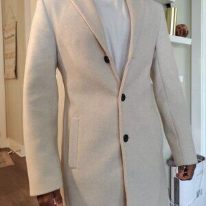 NEXT Stone Brown Epsom Smart Overcoat - Small